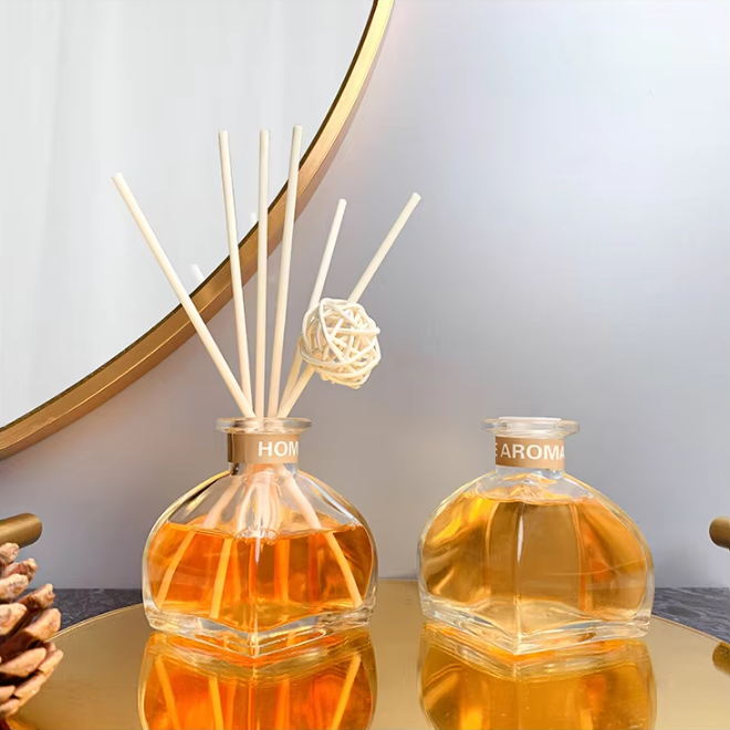 Freshening Home Decor Fragrance Oil Stick Glass Reed Diffuser Set